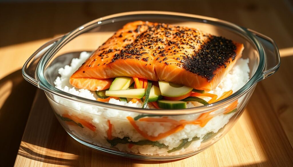 Salmon Sushi Bake Recipe